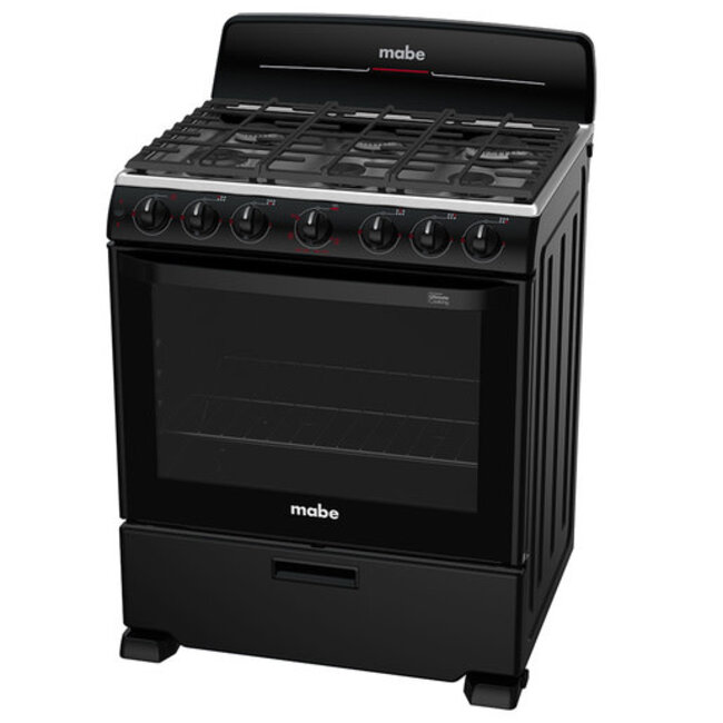 Mabe Stove 30" Black w/ Broiler EM7658BFIN3 NEW