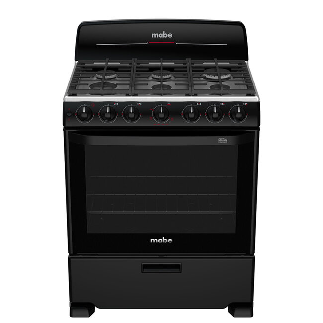 Mabe Stove 30" Black w/ Broiler EM7658BFIN3 NEW