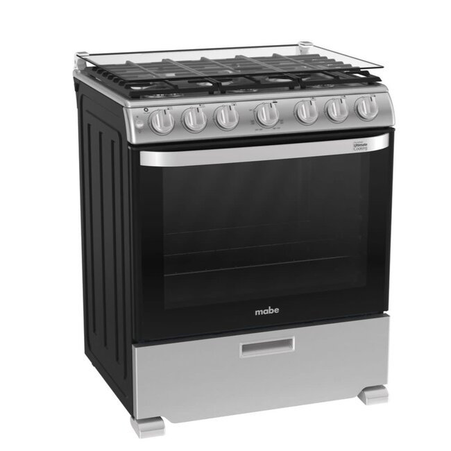 Mabe Mabe Stove 30" S.S w/ Broiler w/ Cover EM7660CFIX3