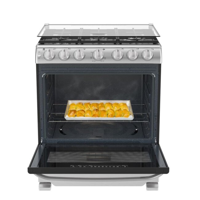 Mabe Mabe Stove 30" S.S w/ Broiler w/ Cover EM7660CFIX3
