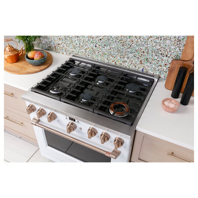 GE Cafe GE Cafe 36'' Gas Range Stove White C2Y366P4TW2