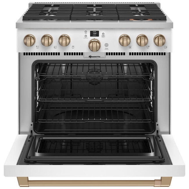 GE Cafe GE Cafe 36'' Gas Range Stove White C2Y366P4TW2
