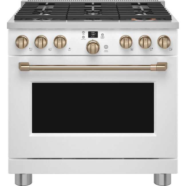 GE Cafe GE Cafe 36'' Gas Range Stove White C2Y366P4TW2