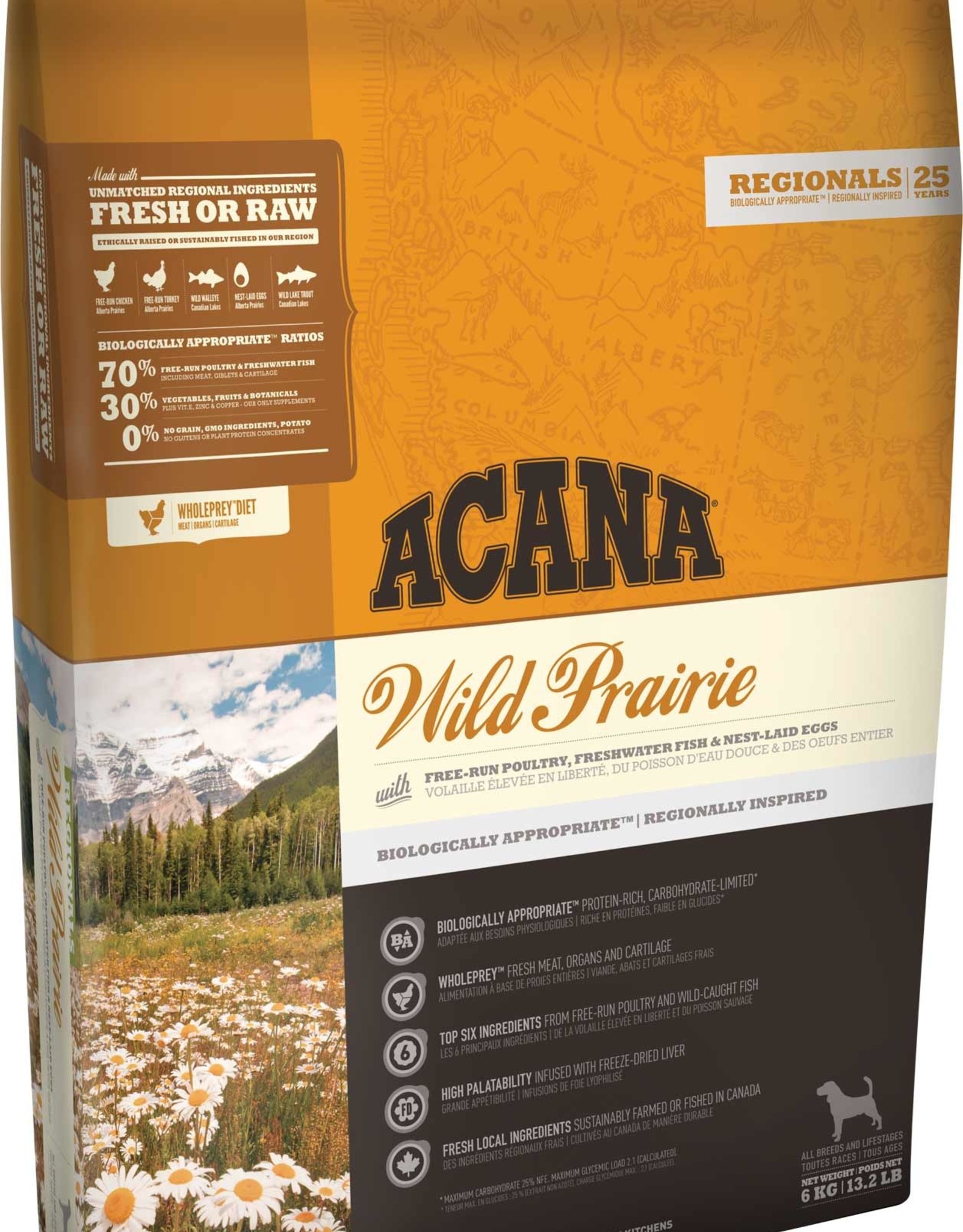 Champion Acana All Canadian Dog Food Wild Prairie Dorchester Pet