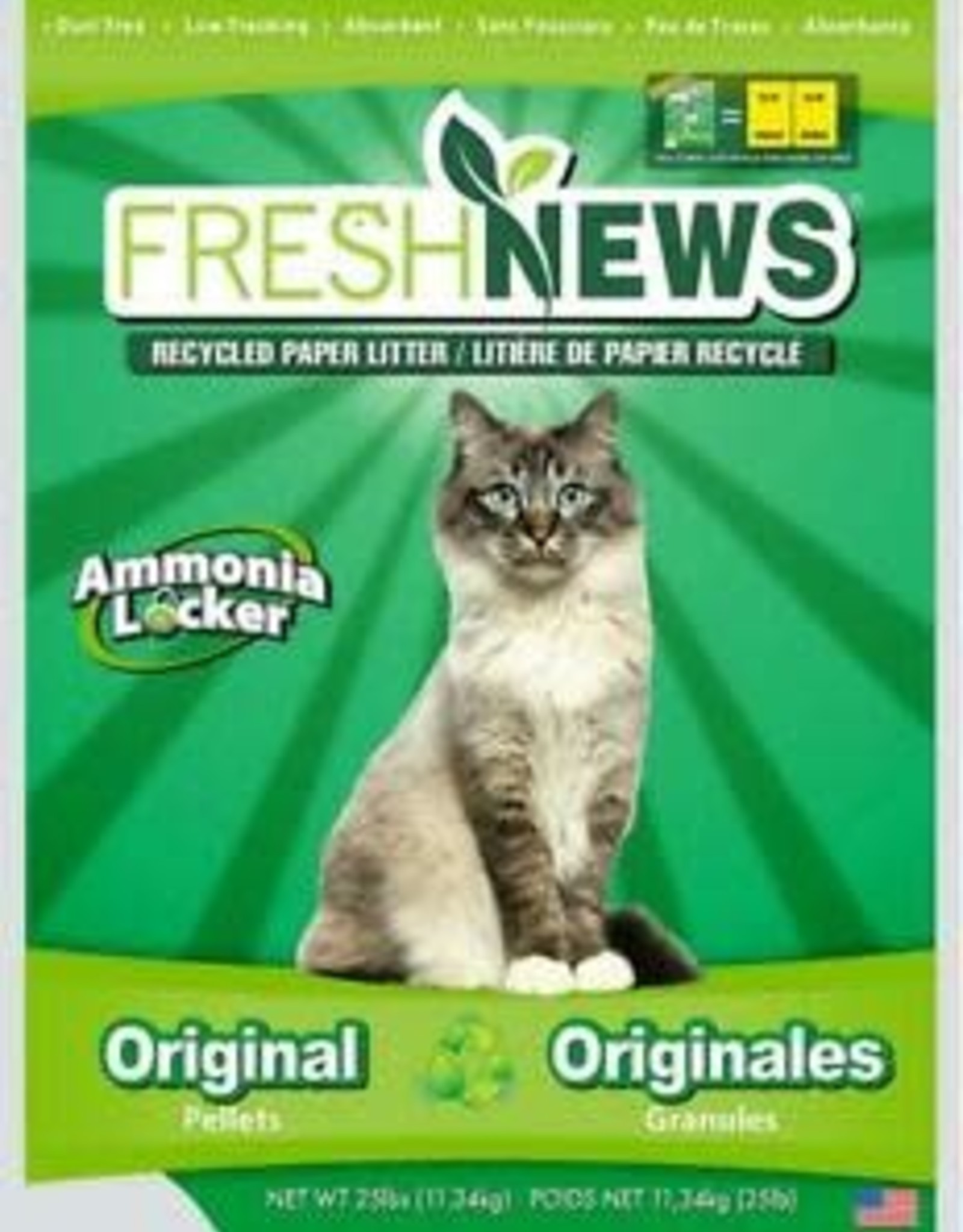 Fresh News Cat Litter - Made From 100% Post Consumer Paper