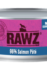 Rawz Rawz Canned Cat Food - 96% Salmon Pate 5.5 oz