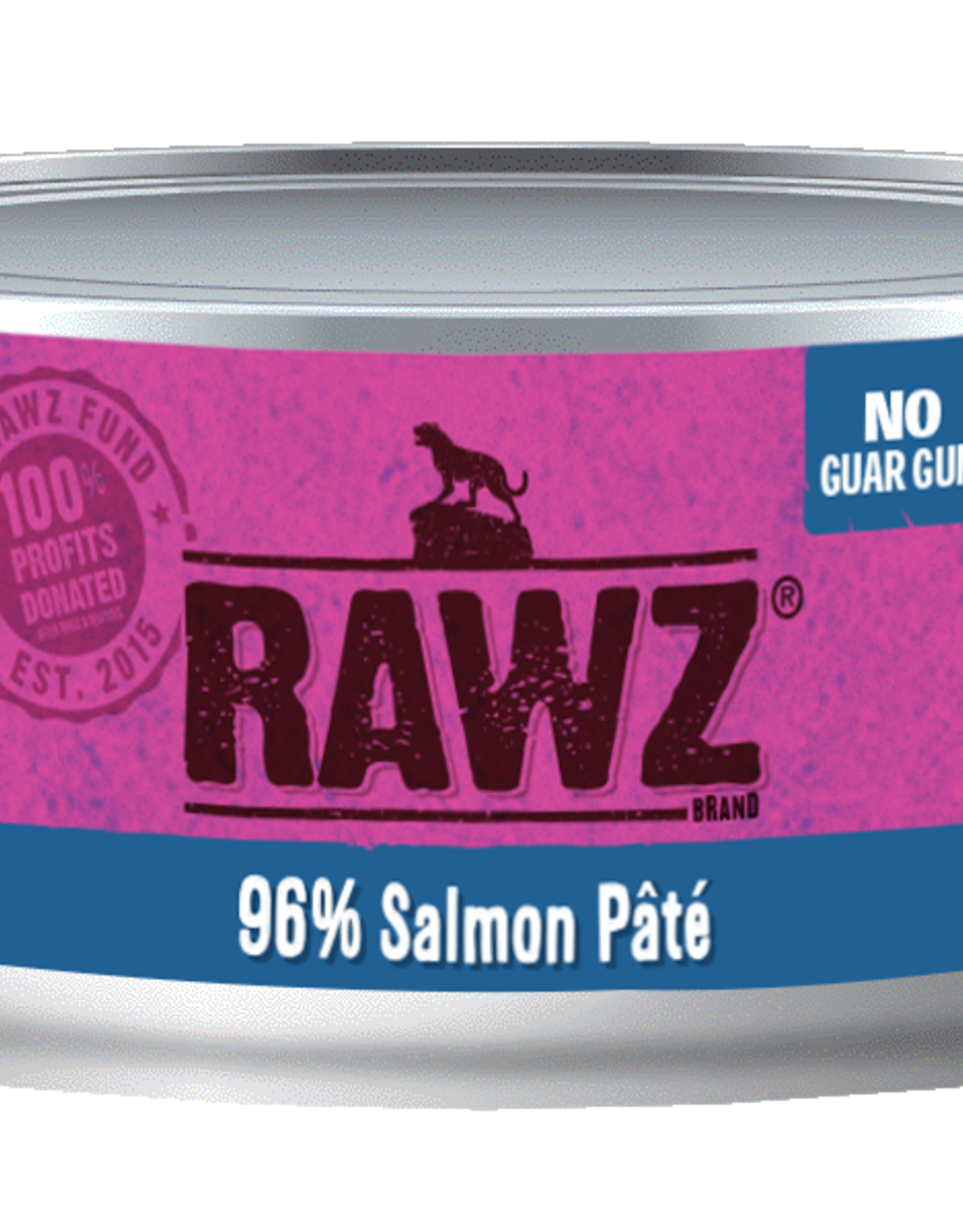 Rawz Rawz Canned Cat Food - 96% Salmon Pate 5.5 oz