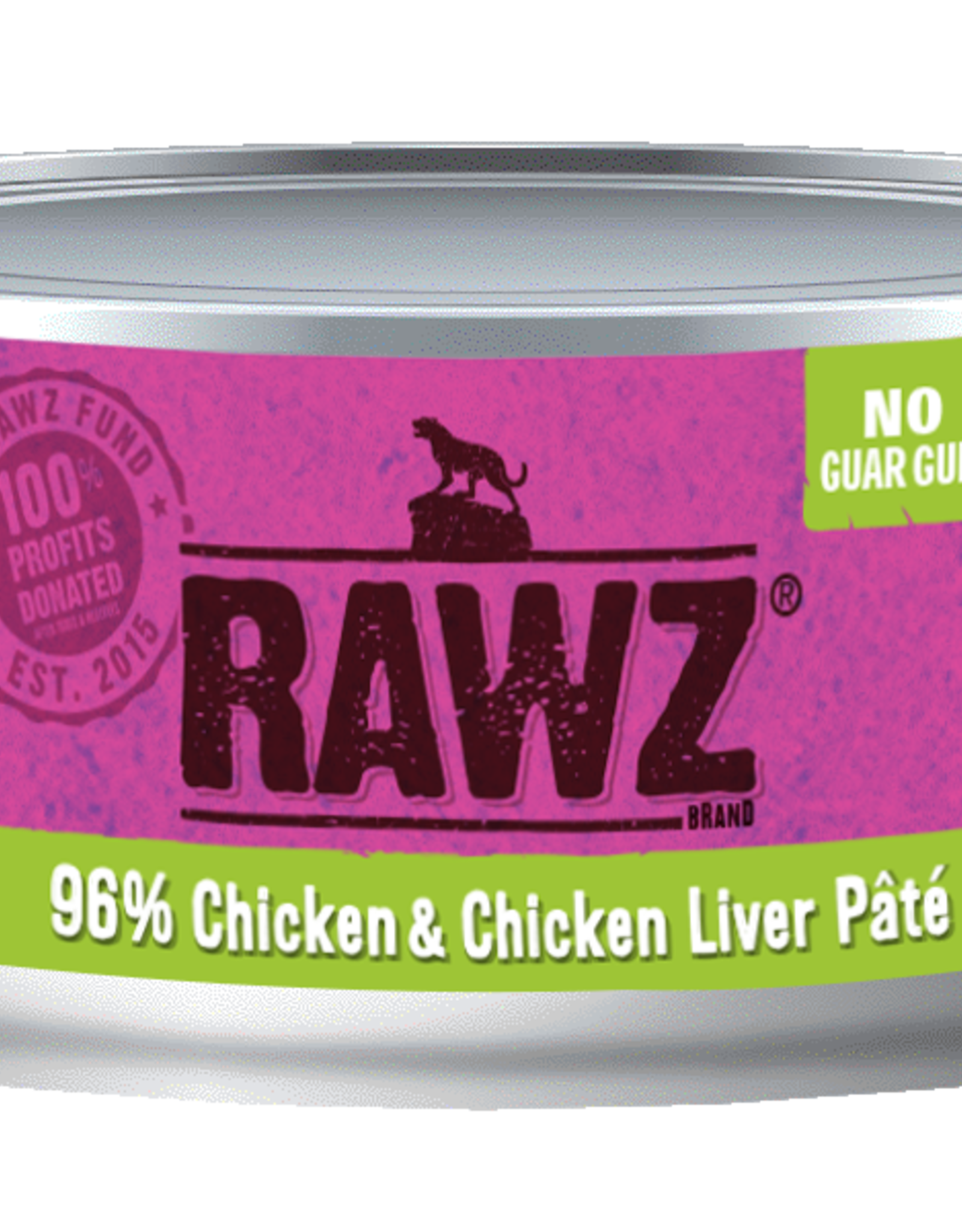 Rawz Rawz Canned Cat Food - 96%  Chicken & Chicken Liver Pate