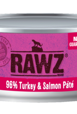 Rawz Rawz Canned Cat Food - 96% Turkey & Salmon Pate 5.5 oz