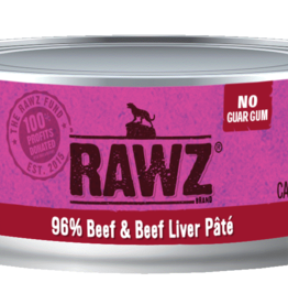 Rawz Rawz Canned Cat Food - 96% Beef & Beef Liver Pate