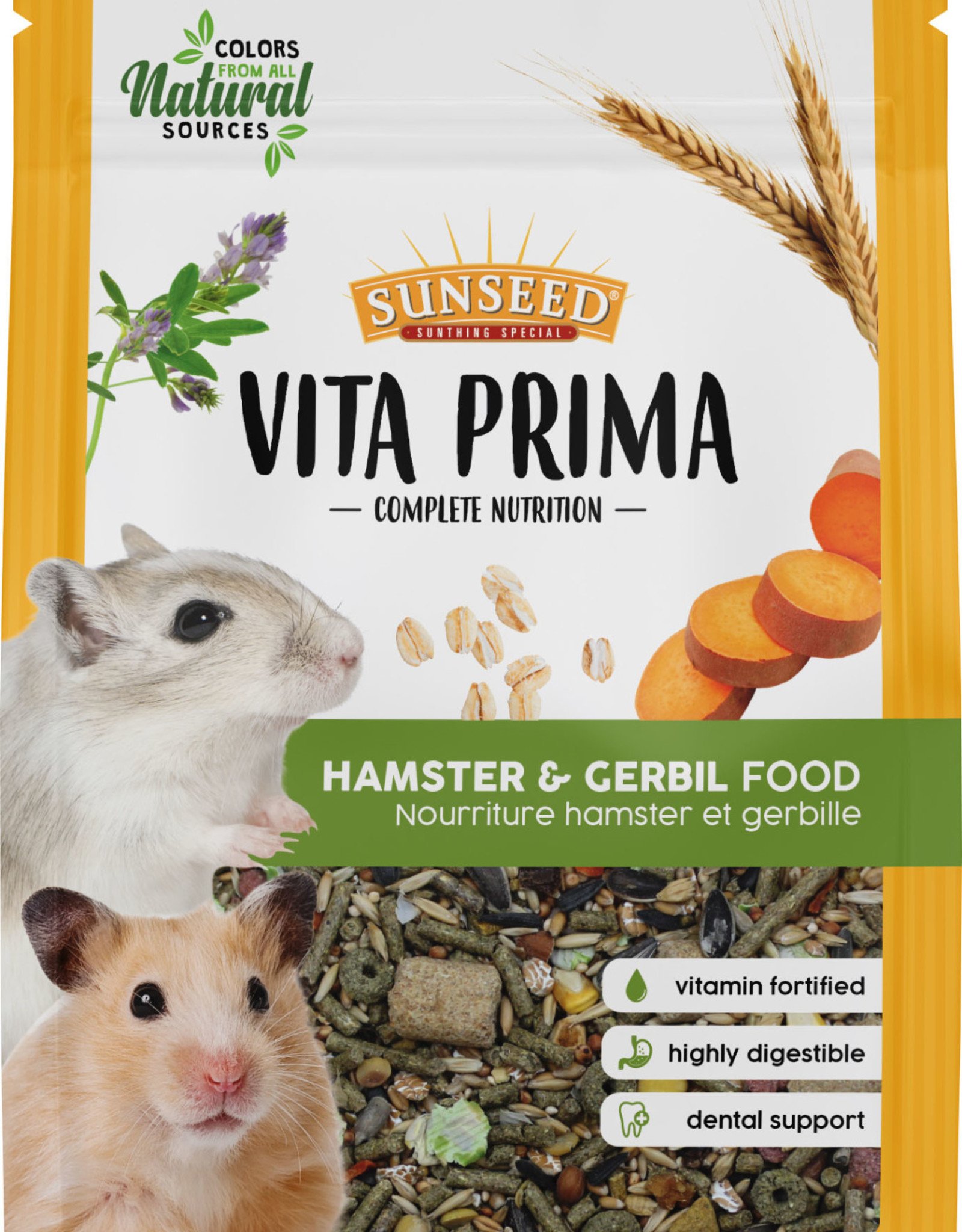 vitakraft Sun Seed VITA PRIMA HAMSTER & GERBIL FORMULA - 2lb