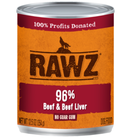 Rawz Rawz canned Dog - Beef & Beef Liver 12.5oz