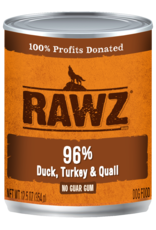 Rawz Rawz canned Dog - Duck Turkey Quail 12.5oz