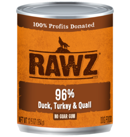 Rawz Rawz canned Dog - Duck Turkey Quail 12.5oz