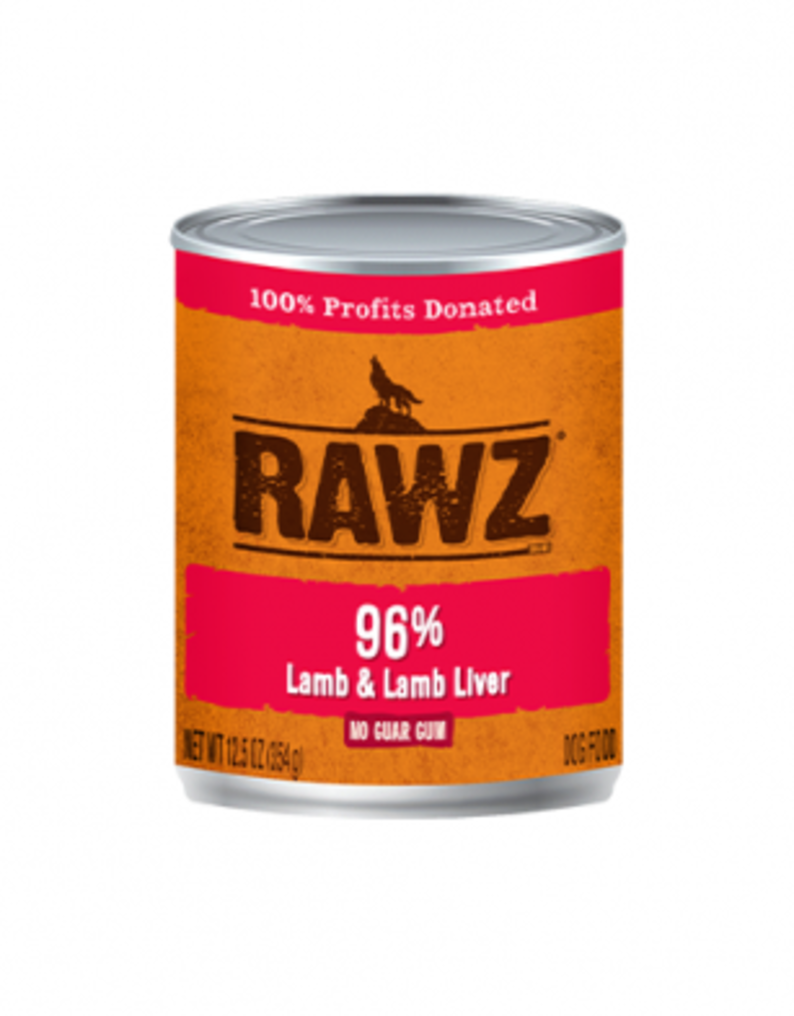 Rawz Rawz canned Dog - Lamb & Lamb Liver 12.5oz