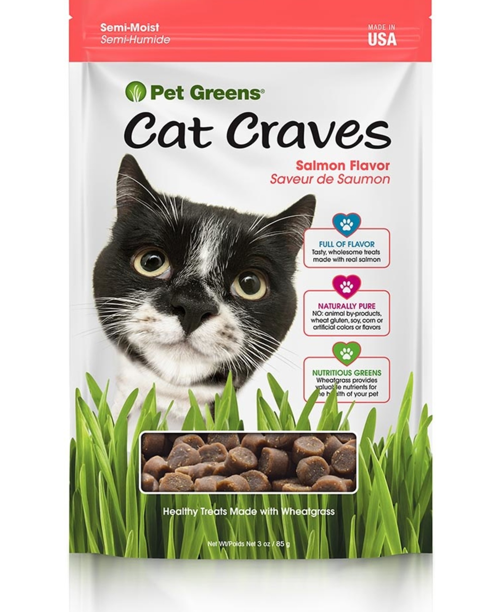 Pet Greens- Cat Craves - Salmon - 3oz/85g