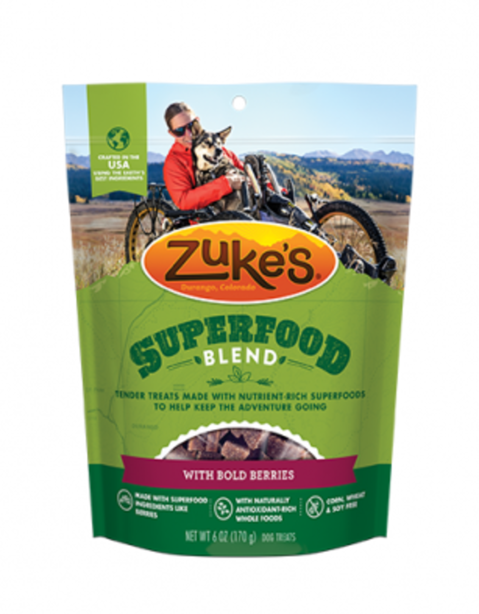 Zukes ZUKE'S® SUPERFOOD BLEND WITH BOLD BERRIES DOG TREAT 6 OZ