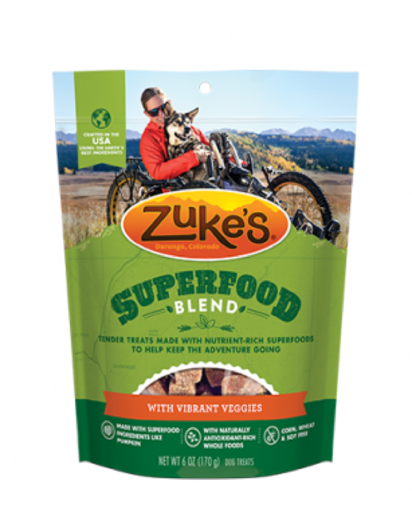 Zukes ZUKE'S® SUPERFOOD BLEND WITH VIBRANT VEGGIES DOG TREAT 6 OZ