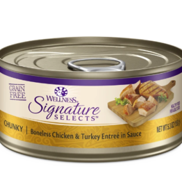 Wellness WELLNESS® CORE® SIGNATURE SELECTS® CHUNKY CHICKEN & TURKEY WET CAT FOOD 12 X 5.3 OZ