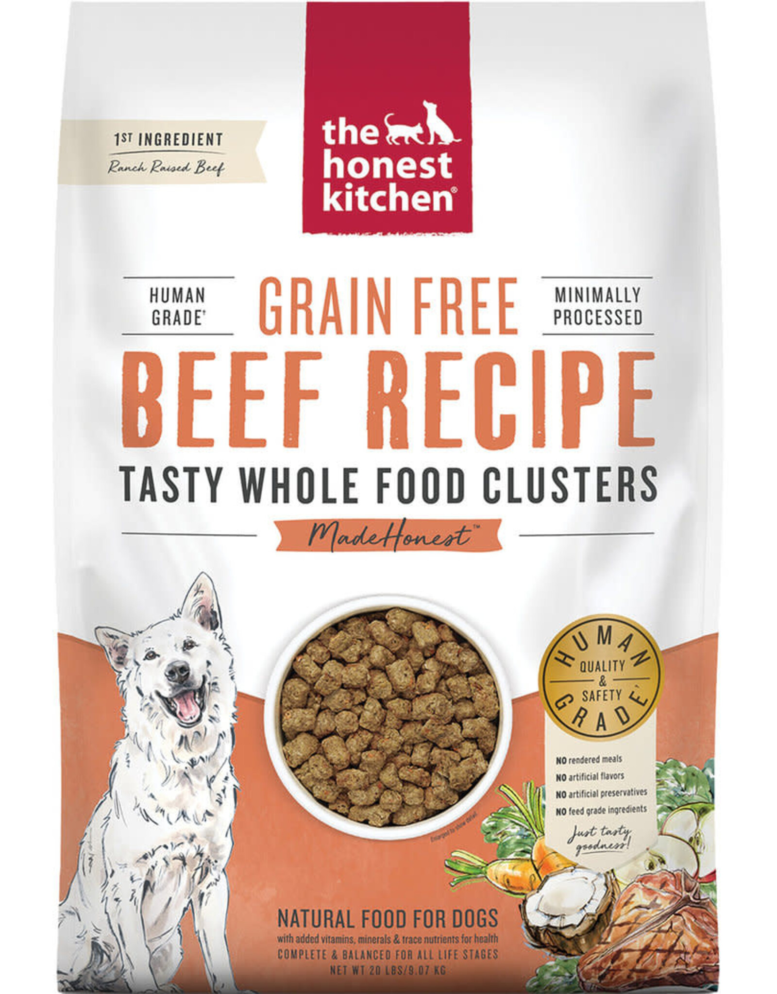 Honest Kitchen THE HONEST KITCHEN® WHOLE FOOD CLUSTERS GRAIN FREE BEEF RECIPE DOG FOOD