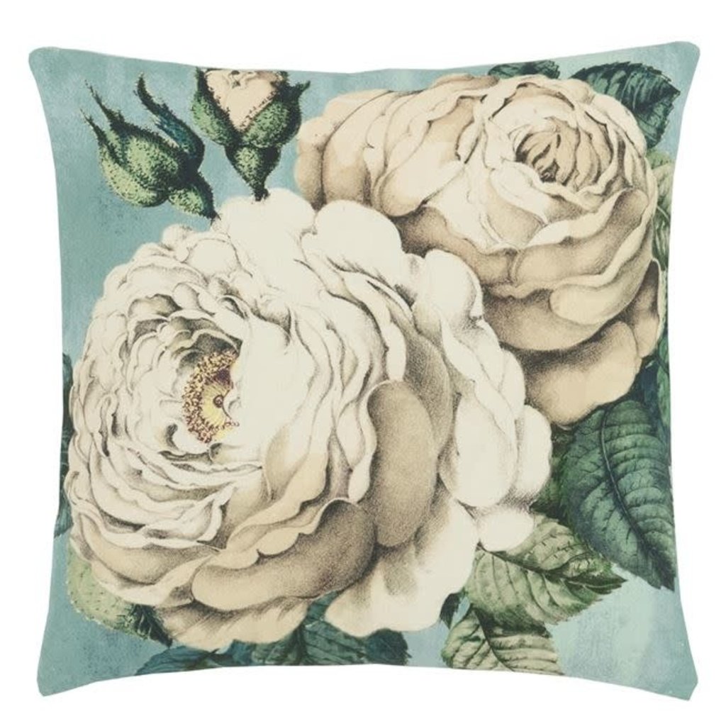 Designers Guild Designers Guild The Rose Swedish Blue Cushion 20x20