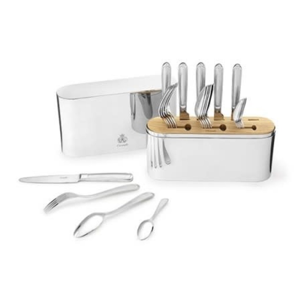 Christofle Cristofle Concorde Stainless Steel 24-piece set for 6 people