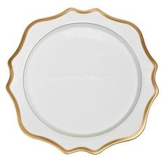 Anna Weatherley Anna Weatherley Antique White/Gold Dinner Plate