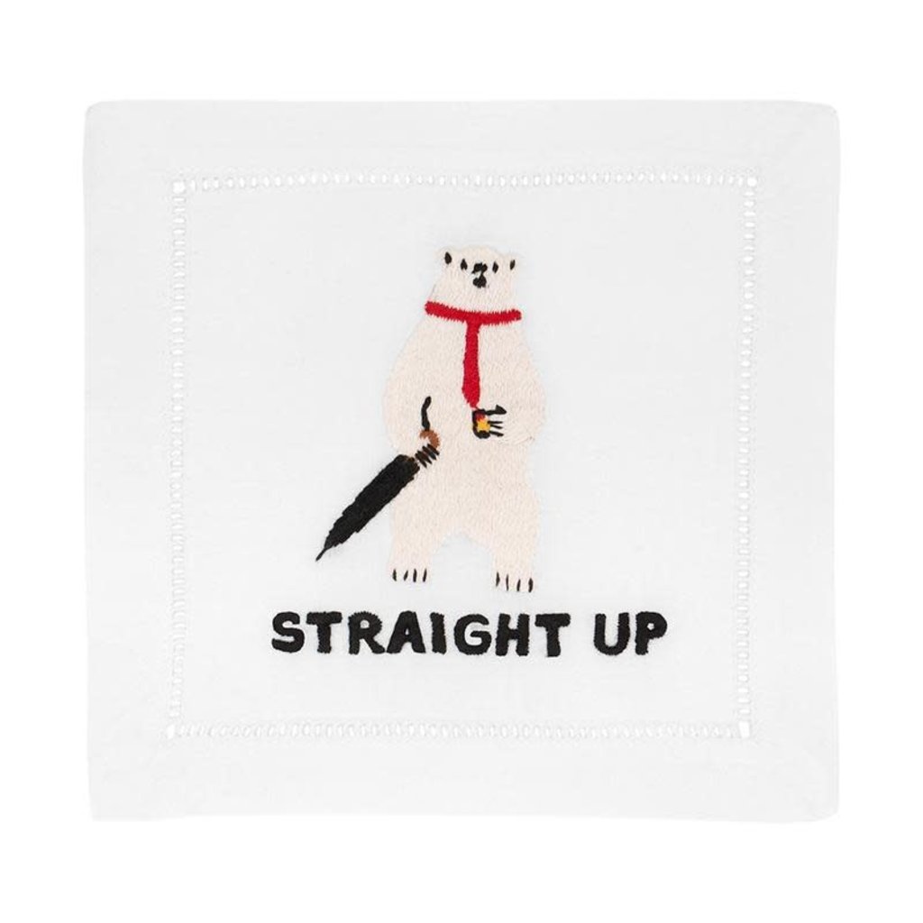 August Morgan August Morgan S/4 Cocktail Napkins - Straight Up