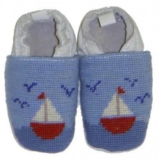 Sailboat Baby Bootie