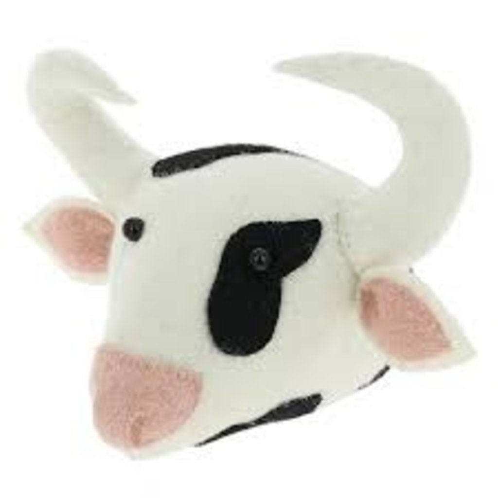 stuffed cow head