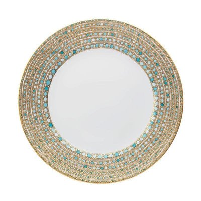 Haviland Mottahedeh Haviland Syracuse Turquoise Dinner Plate