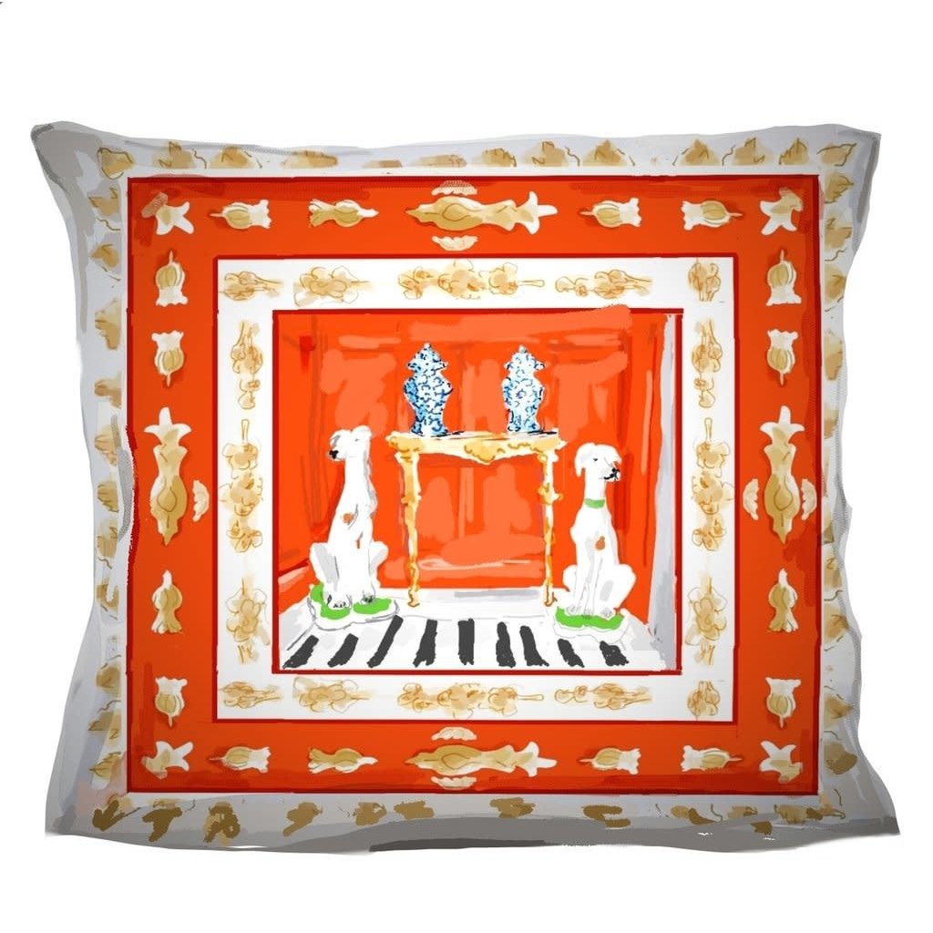 Dana Gibson Dana Gibson Red Dog Pillow