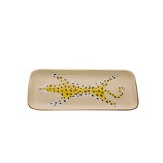 Dana Gibson Dana Gibson Cream Leopard Tray, Small