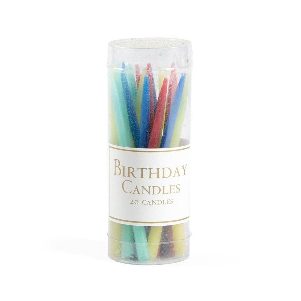 Caspari Caspari Birthday Candles in Bright Colors - 20 Candles Per Box