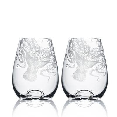 Lucy Etched Glass Carafe and Cup Set