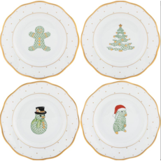 Herend Herend Christmas Dessert Plates