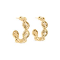 Capucine De Wulf Capucine de Wulf Monique Hoop Earrings - Gold/Cubic Zirconia