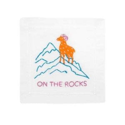 August Morgan August Morgan S/4 Cocktail Napkins - On the Rocks