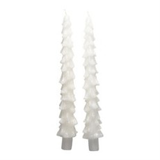 Tag White SPRUCE TAPER CANDLES SET/2