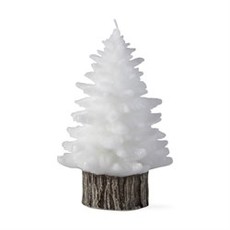 Tag White SPRUCE MED RUSTIC TREE CANDLE