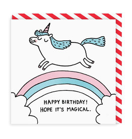 Ohh Deer Ohh Deer Magical Birthday Square Greeting Card