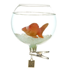 RAZ Imports RAZ IMPORTS 3.5\" Clip-on Goldfish Bowl Ornament