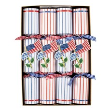 Caspari Caspari Flags and Hydrangeas Celebration Crackers - 8 Per Box