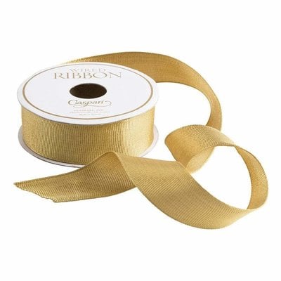 Caspari Narrow Solid Red Satin Gift Ribbon