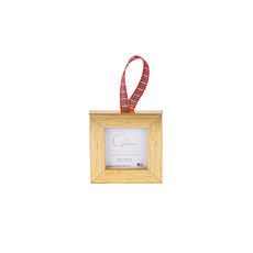 Galassi Galassi Holly Ornament Frame w/Plaid Ribbon