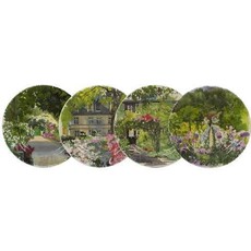 Gien France Gien Canape Plates Set of 4 - Paris Giverny