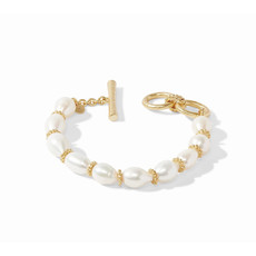 Julie Vos Julie Vos Marbella Link Bracelet Gold Freshwater Pearl