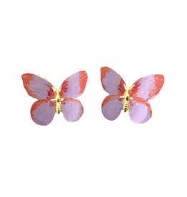 The Pink Reef butterfly Bouquet Earrings