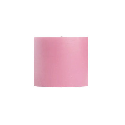 Mole Hollow Mole Hollow 3x3" Unscented Pillar Candle - Dusty Rose