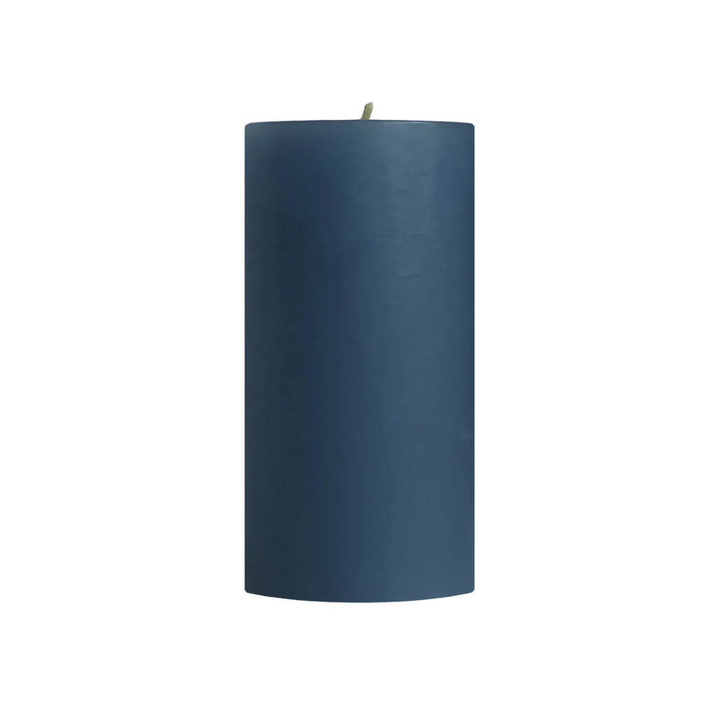 Mole Hollow Mole Hollow 3x6" Unscented Pillar Candle - Colonial Blue